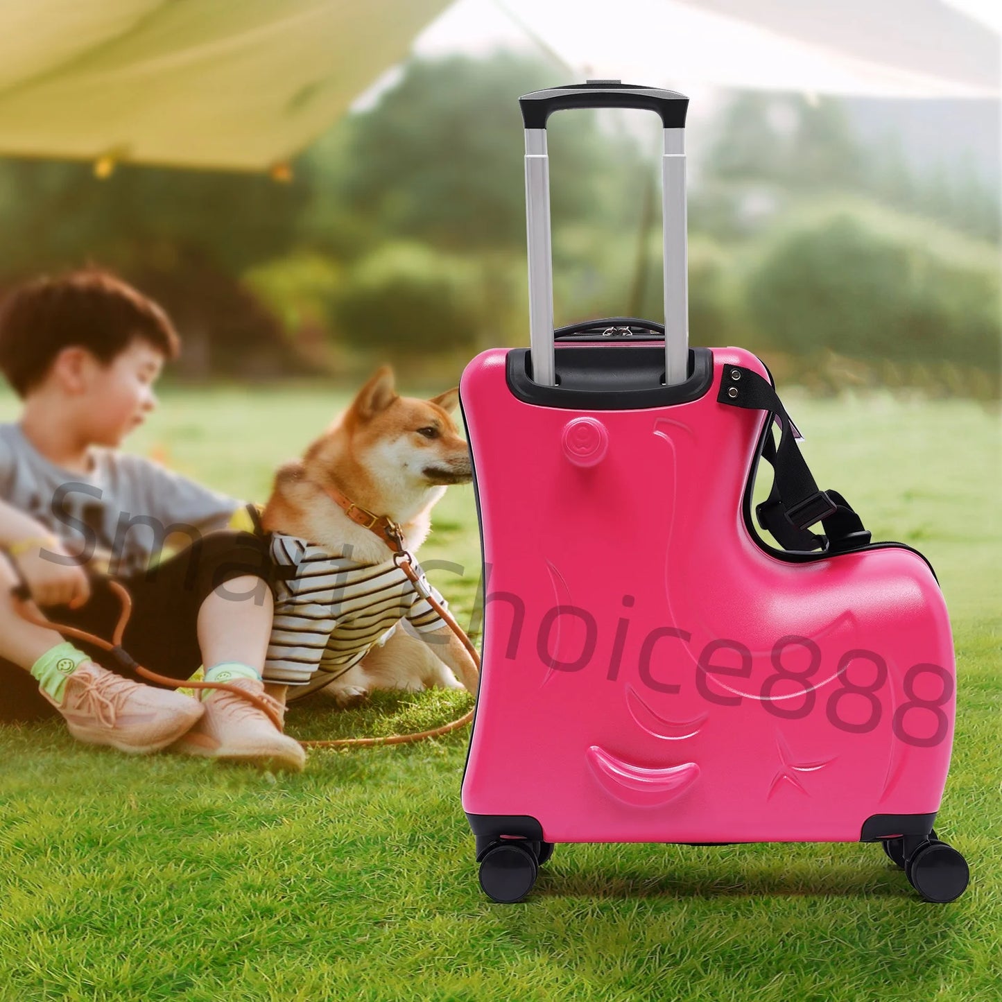20In Kid's Ride-on Travel Suitcase Trolley Suitcases On Wheels Child Carry On Spinner Rolling Luggage Student Lovely bag