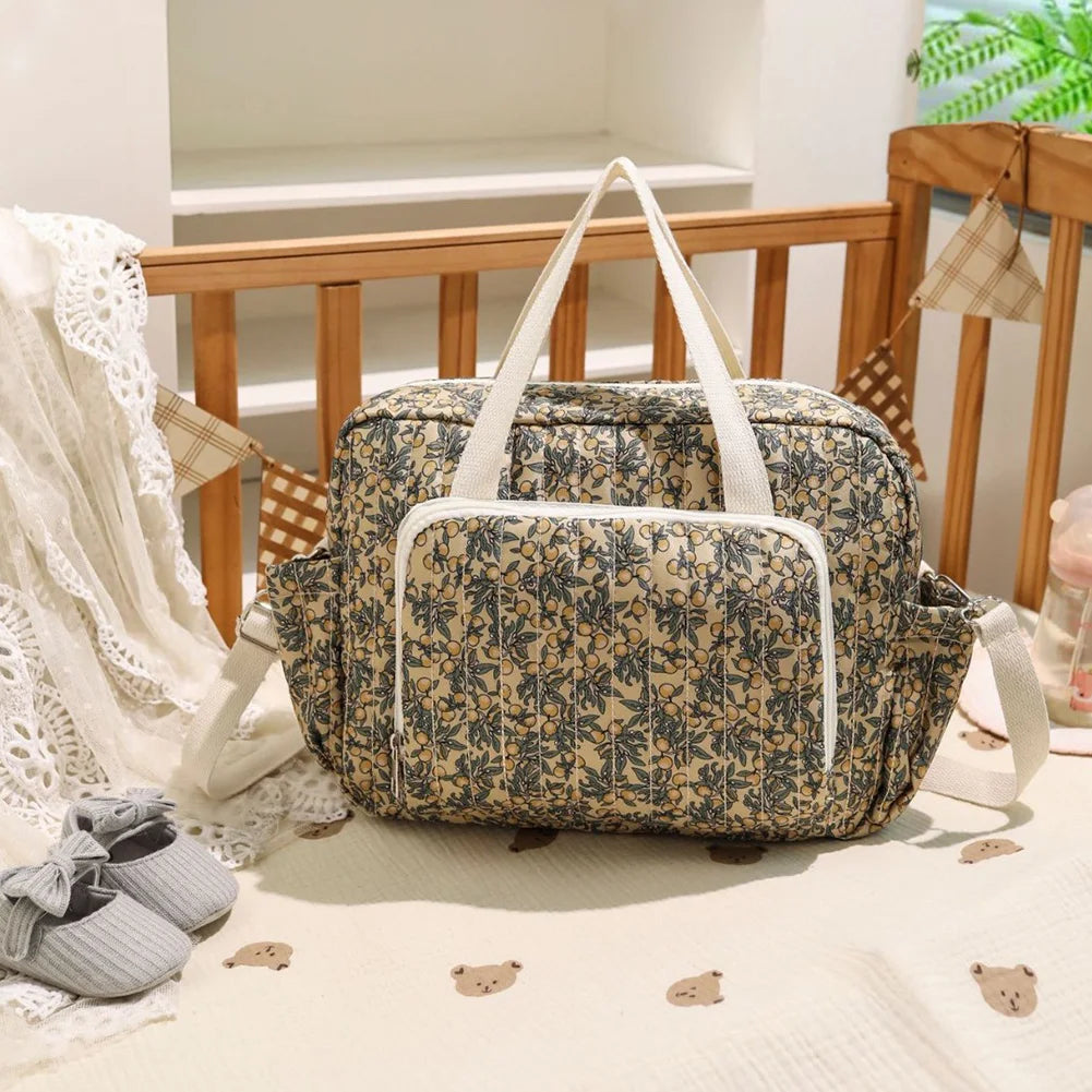 Floral Maternity Bag Large Capacity Maternity Pack Toiletry Luggage Bag for Labor and Delivery