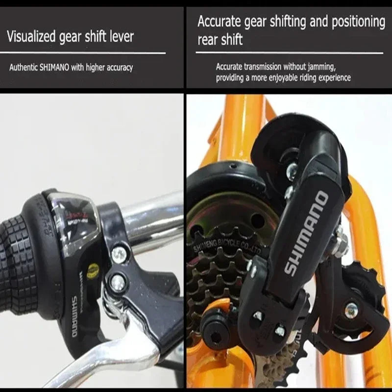24 inch tricycle disc brake MTB fat tire off-road tricycle with basket Fatbike 7 speed three wheel Bike leisure elderly tricycle