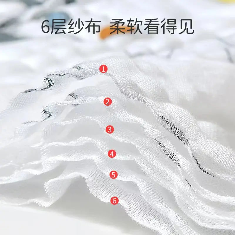 Baby bath towel, cotton four layer gauze, high-density baby product, newborn children's blanket towel, wrapped in newborn duvet