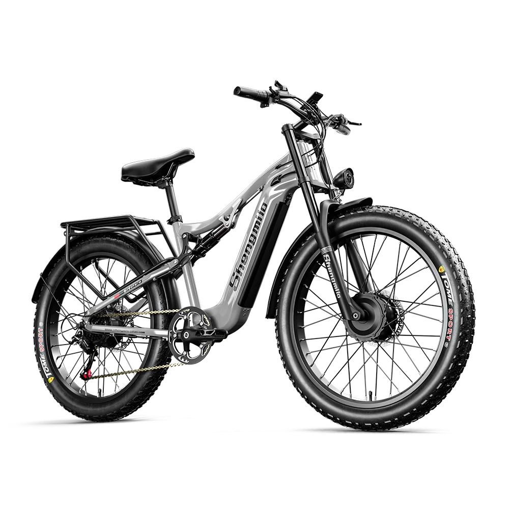Shengmilo S600 Adult Electric Mountain Bike - 2000W Dual Motors 48V17.5AH Battery 26 Inch Wide Tire E-Bike for Men