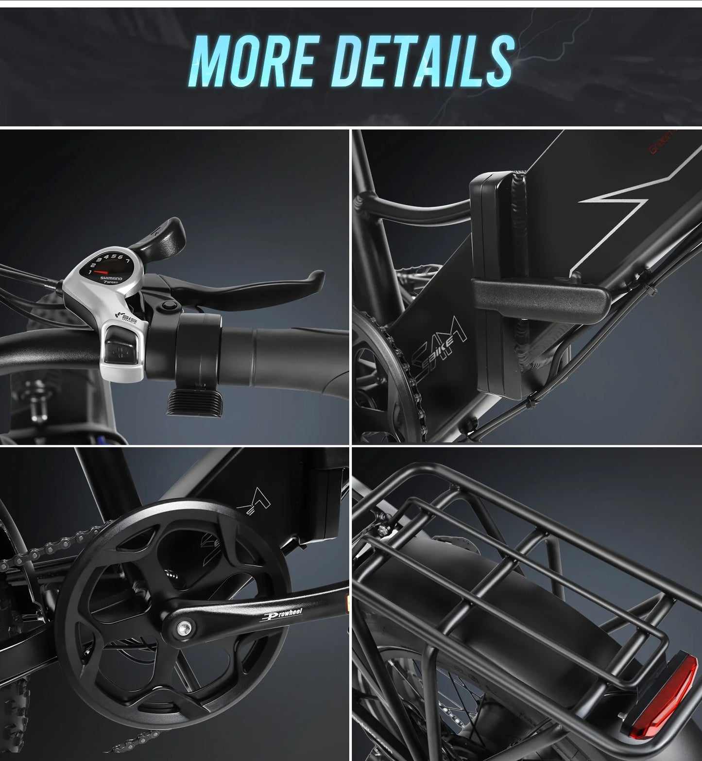 Folding Electric Bicycle 750W Motor 48V13AH Lithium Battery Disc Brake E-bike Adult City Travel 20*4 Inch Fat Tire Electric Bike
