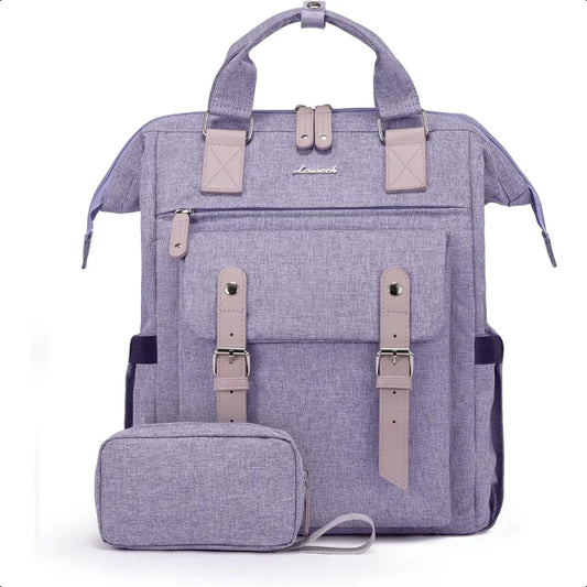 Laptop Backpack for Women 15.6 Inch Teacher Nurse Bag Work Travel Computer Backpacks Purse College Bookbag for School Water Res