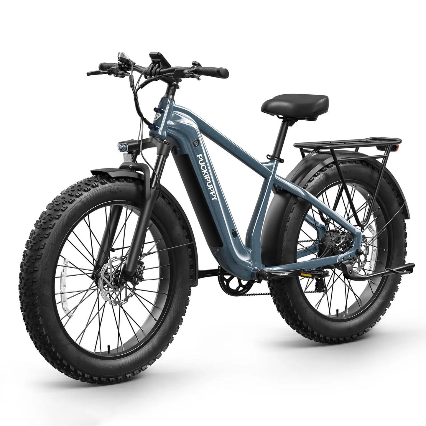 PUCKIPUPPY Beagle 2 Electric Bike With 960W Peak 26" Fat Tire Electric Mountain Bike 28MPH 48V 15AH Removable Battery Ebike
