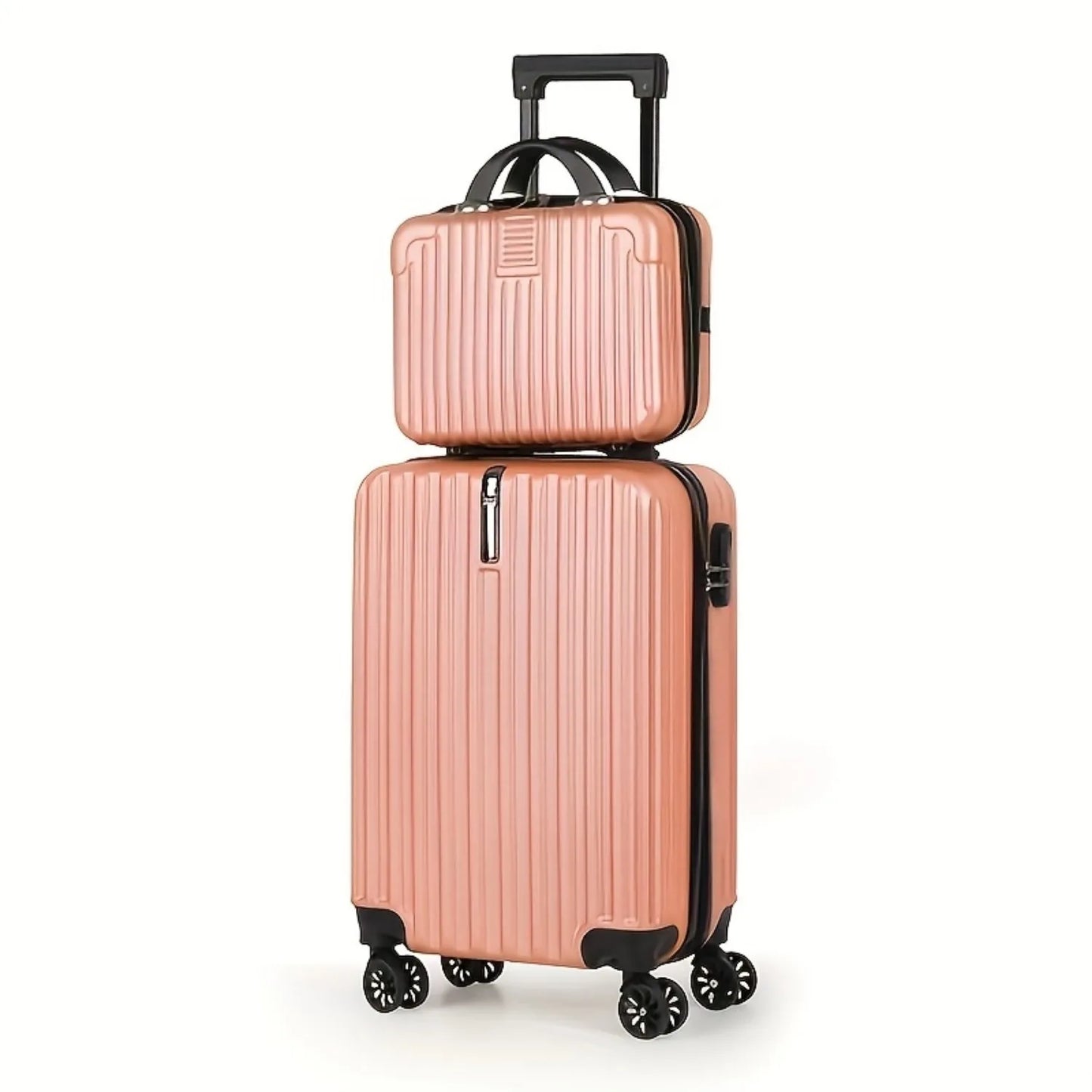 2-Piece Hardshell Luggage Set (20"+14") - Nesting Spinner w/ 360° Wheels & TSA Lock, Lightweight Expandable for Family Travel