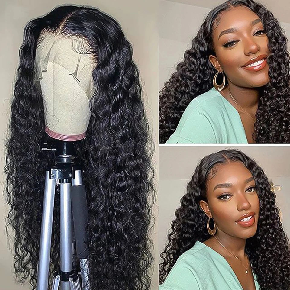 40 42 Inch 13x4 13x6 Water Wave HD Lace Front Wigs For Black Women Curly 360 Full Lace Wigs Human Hair Wet Deep Wave Frontal Wig