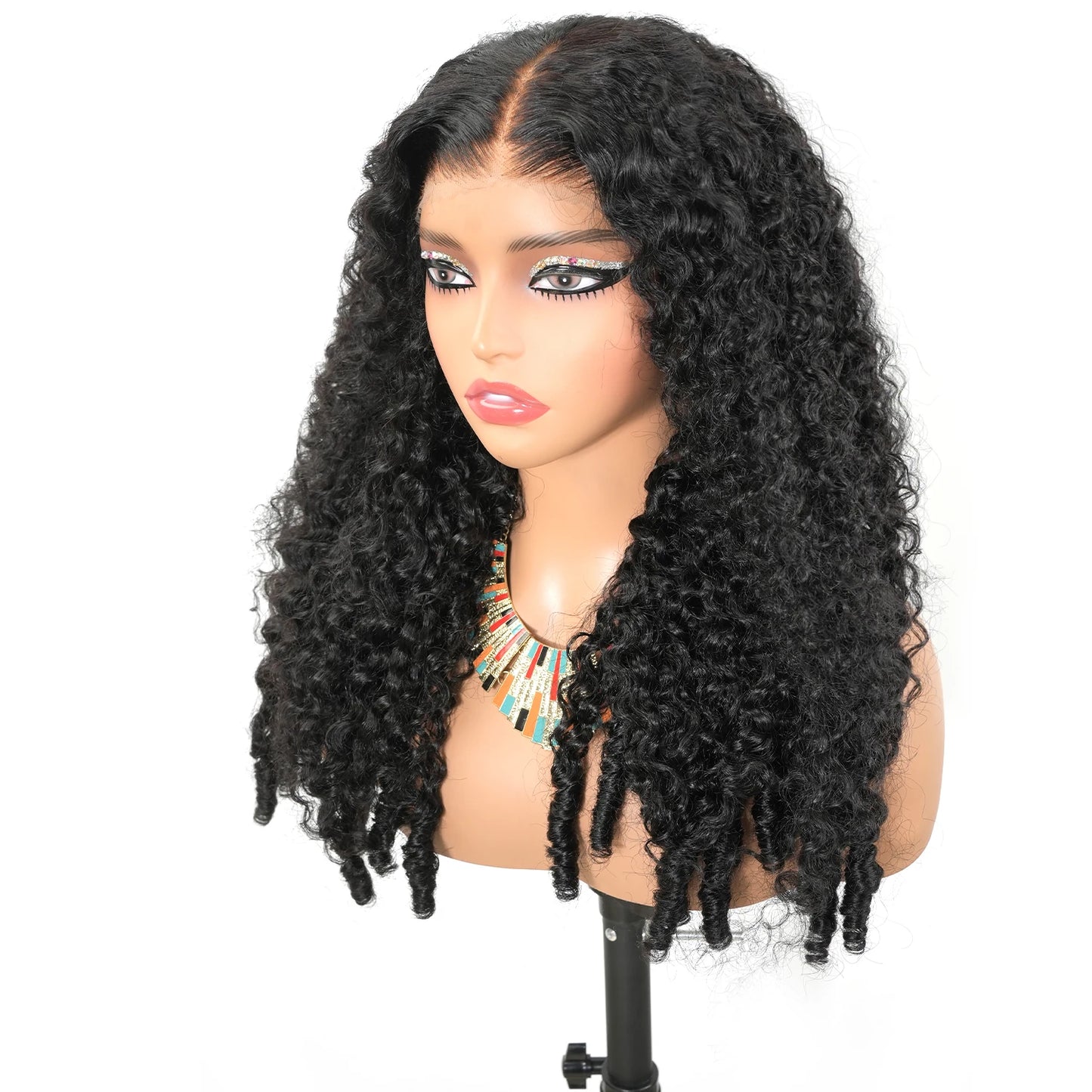 30 36 46 Inch Burmese Curly 13x6 Hd Lace Front  Human Hair Hair Wig 200 Density 13x4 7x6 Lace Full Frontal Hair Wigs For Women