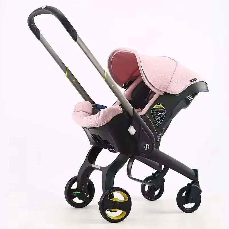 4 in 1 Baby Stroller Lightweight Stroller Baby Carriage Baby pram Baby Safety Cart Carriage Travel System High Quality Senior