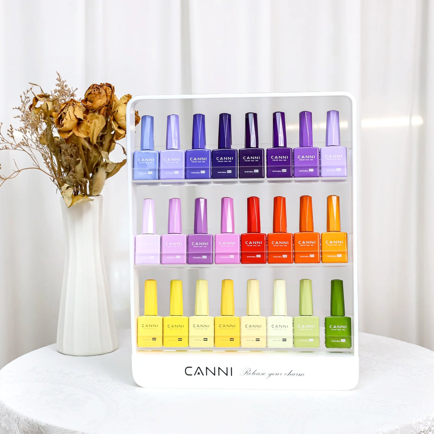 30pcs/set CANNI TPO FREE HEMA FREE Gel Polish VIPKit WholeSet New Learner Nail Maincure Gel Varnish Branded Suitcase
