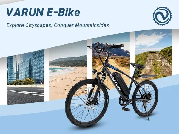 VARUN M24-1 E-Bike For Adults 250W Motor 36V 7.8Ah Battery Mountain Electric Bike 24 Inch Tires City Commuter Electric Bicycle