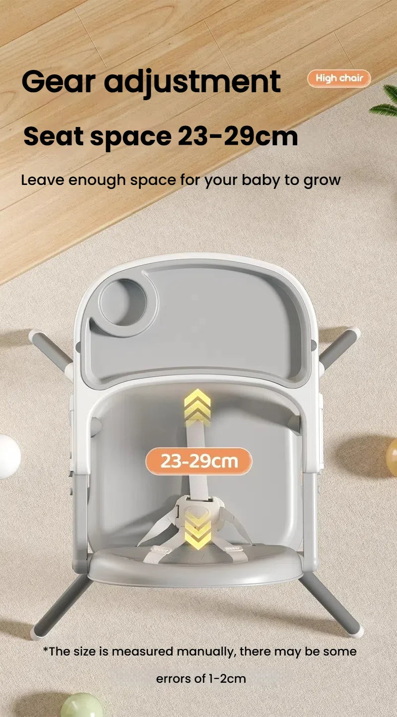 Baby High Chair High Chair Table Combo Baby Eating Chair for Babies Dining Chairs Adjustable Height Easy to Assemble High Chair