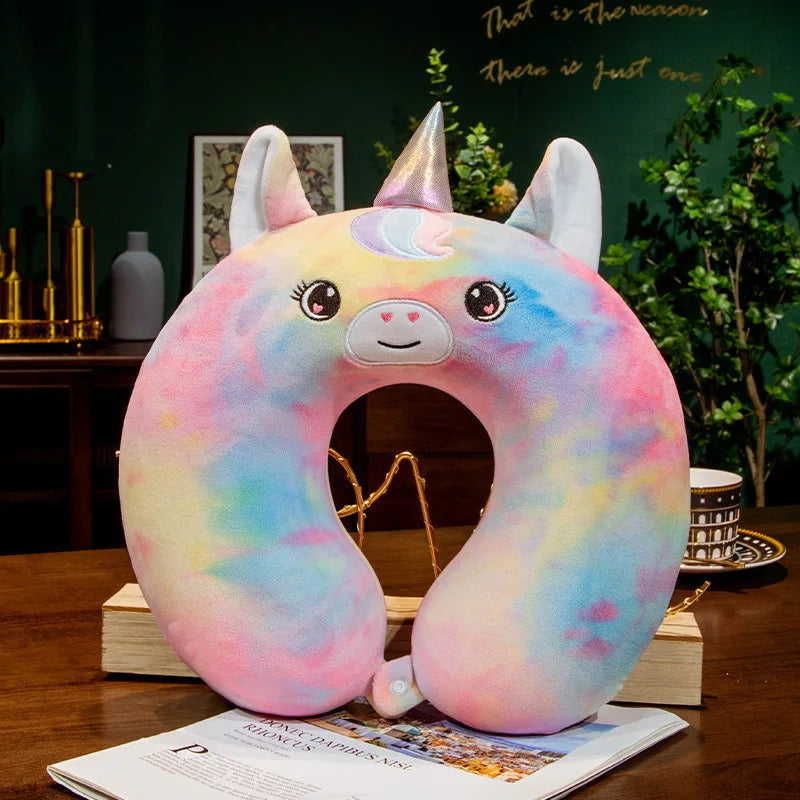 New Travel Neck Pillow U-Shape Neck Protection Head Rest Neck Pillow Nap Pillow Memory Cotton Soft Airplane Pillow