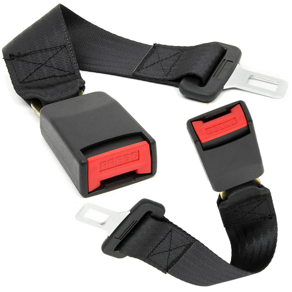 2Pcs Safety Seatbelt Extender 36cm Car Belt Extension Strap Seat Belt Extension Pad Seat Belt Clip Extender Car Accessories