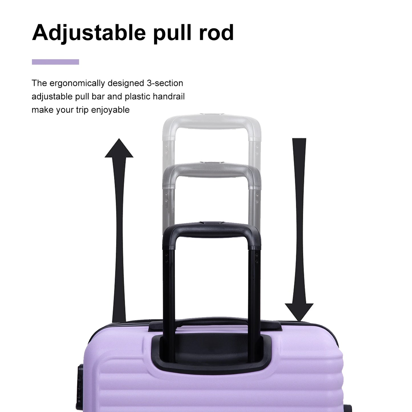 Travelhouse 20" Carry on Luggage Lightweight  Hardside Suitcase with Spinner Wheels