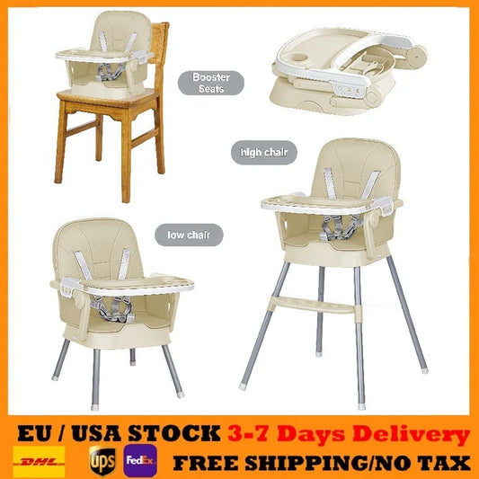 Baby High Chair High Chair Table Combo Baby Eating Chair for Babies Dining Chairs Adjustable Height Easy to Assemble High Chair