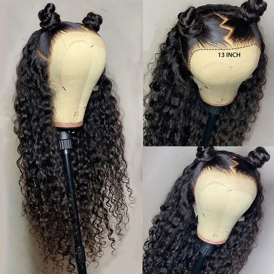 40 42 Inch 13x4 13x6 Water Wave HD Lace Front Wigs For Black Women Curly 360 Full Lace Wigs Human Hair Wet Deep Wave Frontal Wig