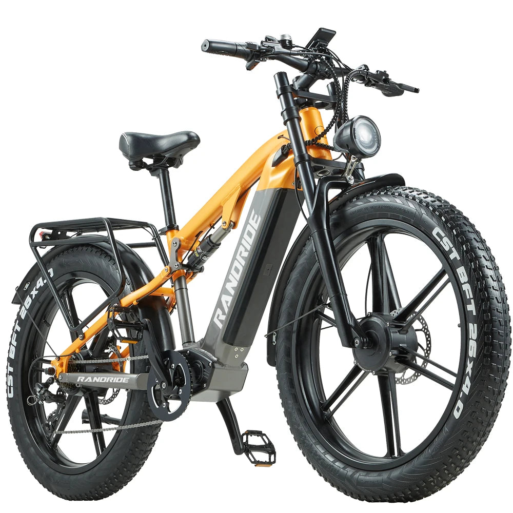RANDRIDE YX80 2000W Dual Motor All-Terrain E-Bike 48V 20Ah Long Range Full Suspension Shimano 7-Speed Off-Road Electric Bike
