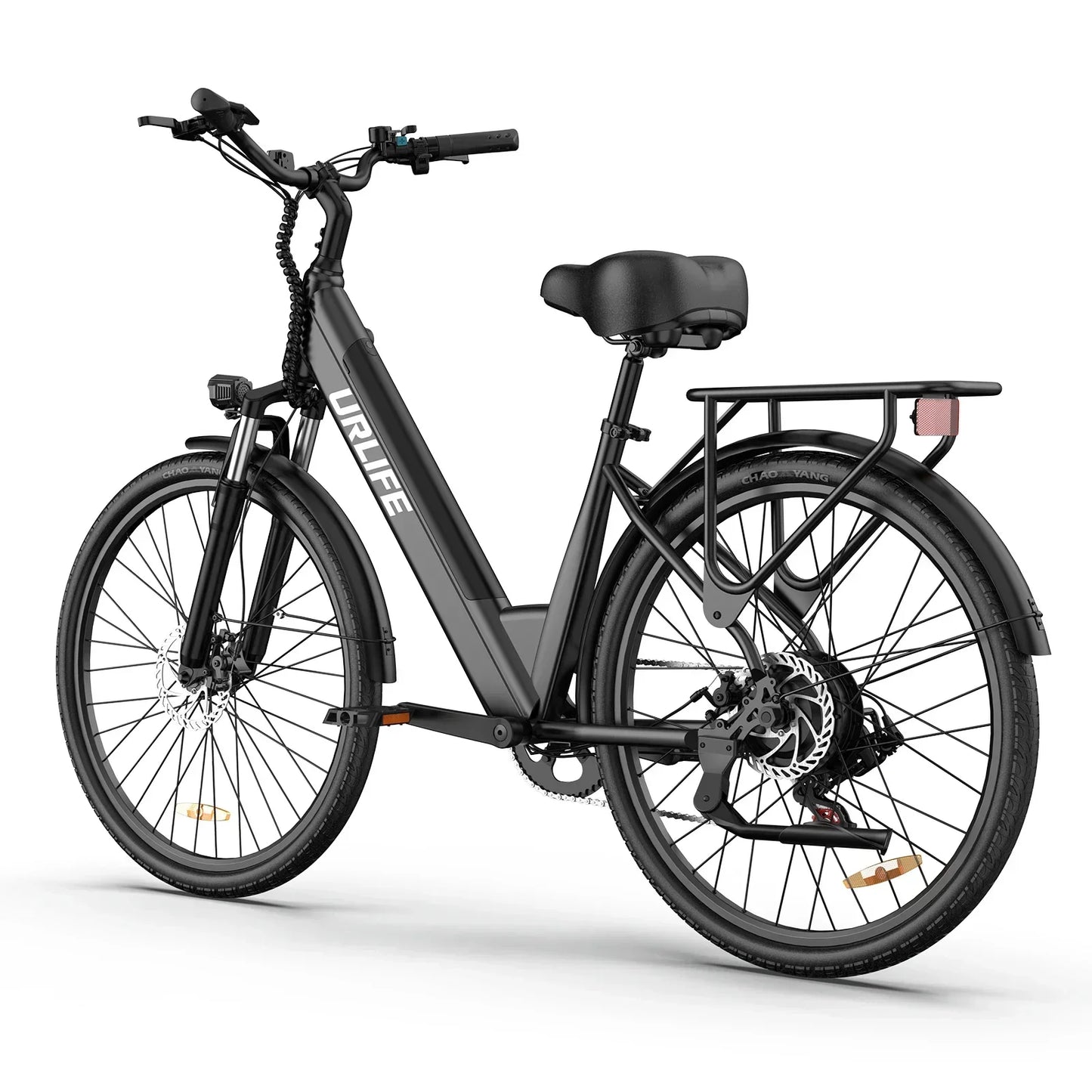 URLIFE E26 Adult EBike 250W 48V10.4AH Battery City Commuter Electric Bike 26 Inch Tires Electric Bicycle