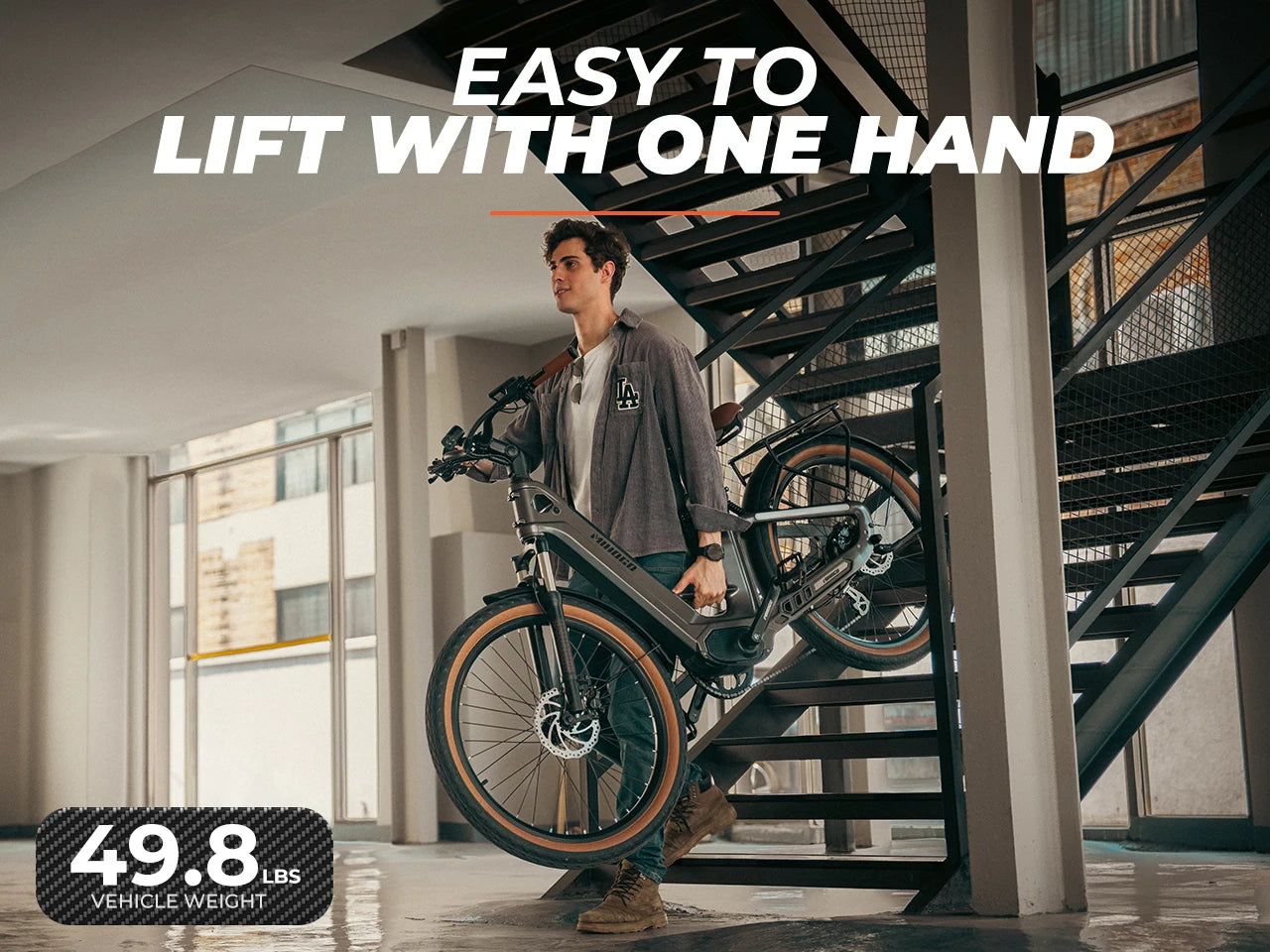 MIHOGO AIR750 Carbon Fiber T800 Electric Bike 960Wh*2 Lithium Battery E Bike Adult 26 Inch Mountain Electric Bicycle US Shipping