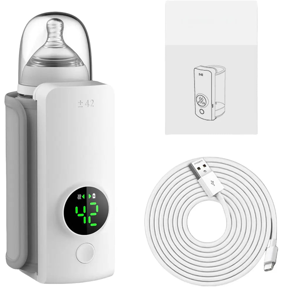 Portable Bottle Warmer with Temperature Control Baby Bottle Warmer Travel Warmer for Comfortable Baby Feeding On The Go