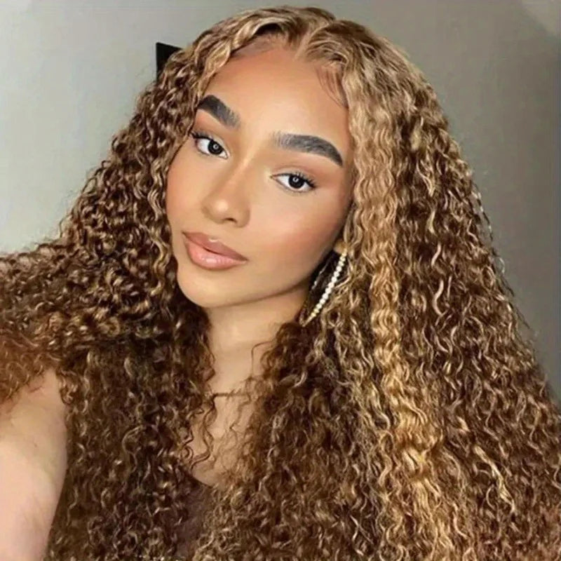 13x4 HD Lace Frontal Wig P427 Highlight Wig Human Hair Water Wave Lace Front Wig 30 Inch Brazilian Deep Wave 13x6 Lace Front wig