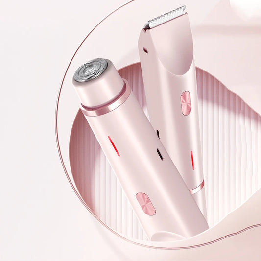 Women Hair Removal Razor Electric Epilator Portable Painless Pubic Legs Body Hair Trimmer for Ladies Bikini Underarms Legs Hair