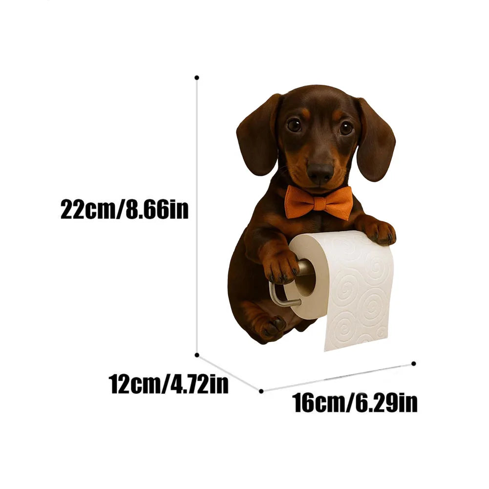 Cute Toilet Paper Holder Wall Mounted Toilet Paper Roll Rack Cat Shape Tissue Dispenser Racks Roll Paper Storage Stand For Home