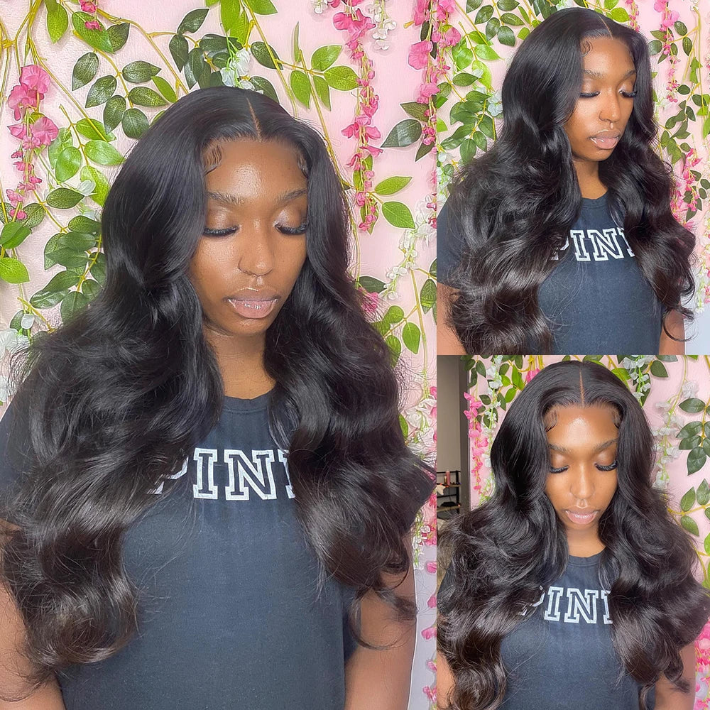 6x4 Pre Cut Glueless Wig Human Hair Ready To Wear And Go Preplucked Body Wave 13x6 HD Lace Frontal Human Hair Wigs For Women 200