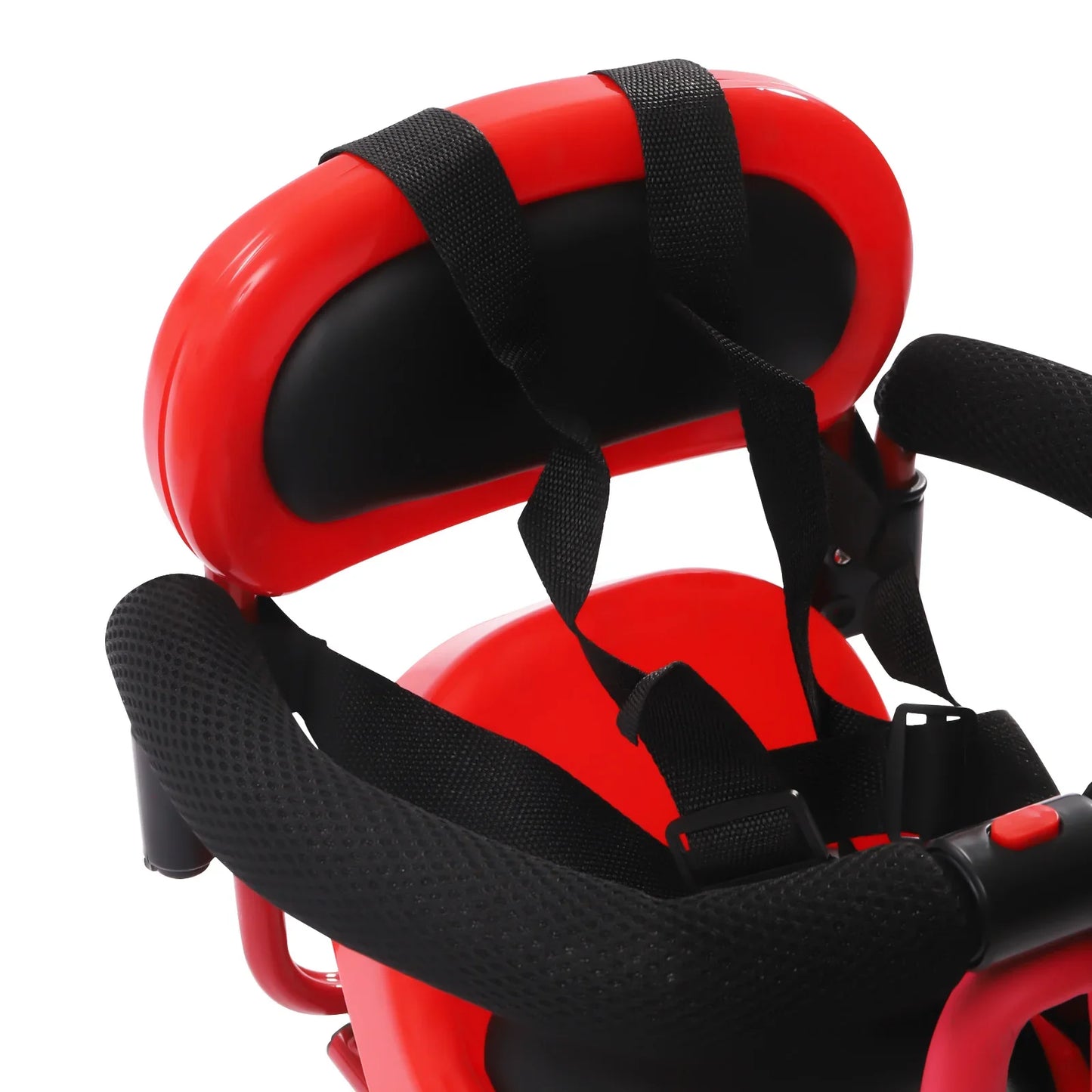 Bike Child Safety Seat Bicycle Child Safety Seat with Safety Fence ,Foot Pedal & Seat Belt, for Baby, Toddler, Child, Universal