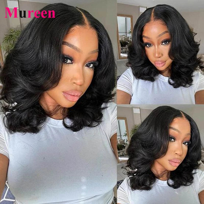 Mureen Hair Body Wave Wear And Go Glueless Bob Wig For Women Ready To Go Human Hair Wigs 5x5 Lace Closure Wig Human Hair