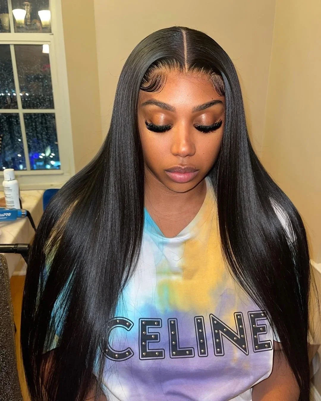 13x6 HD Lace Frontal Wig 100% Raw Human Hair Straight Lace Front Human Hair Wigs 250% Full Hair Transparent Lace Wigs on Sale