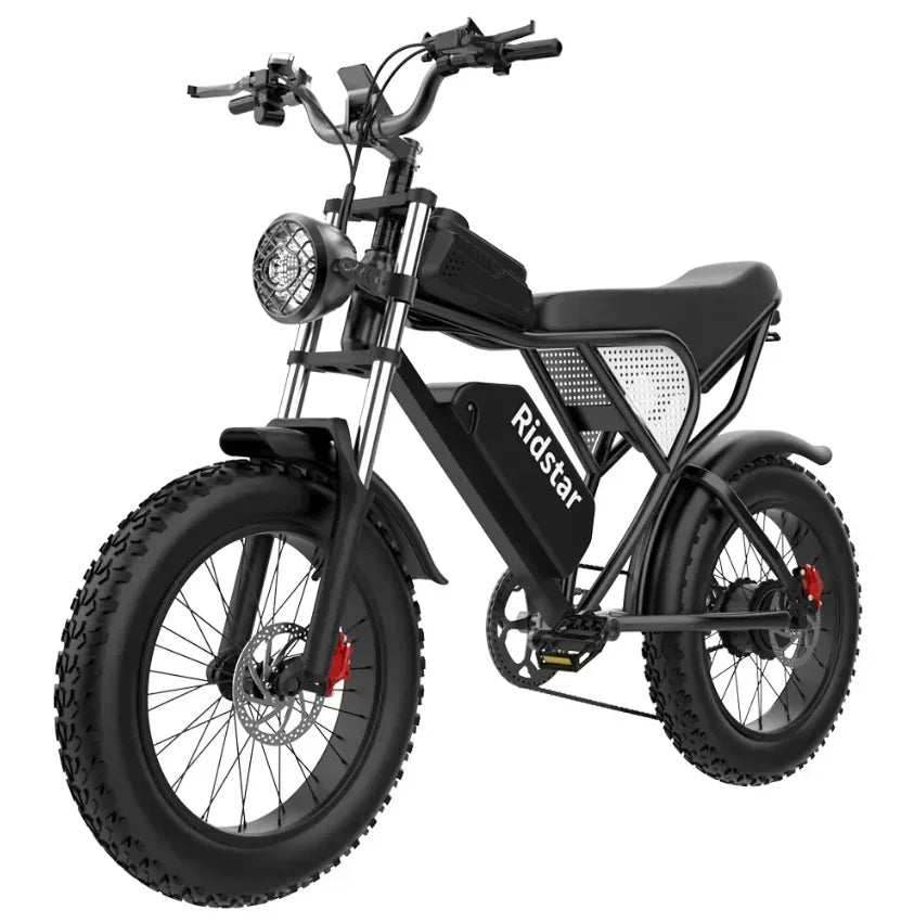 Q20 Pro Ebike, Dual Motor 2000W, Two Batteries 40AH, 60KM/H, Max Mileage 120KM PAS mode, 20*4.0 Fat E-Bicycle City Commuting