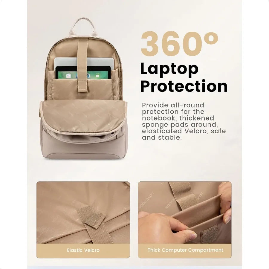 Laptop Backpack for Women Carry On Computer Backpack 17.3 Inch Work Backpack Purse Busin Bag with Laptop Compartment for Nurse