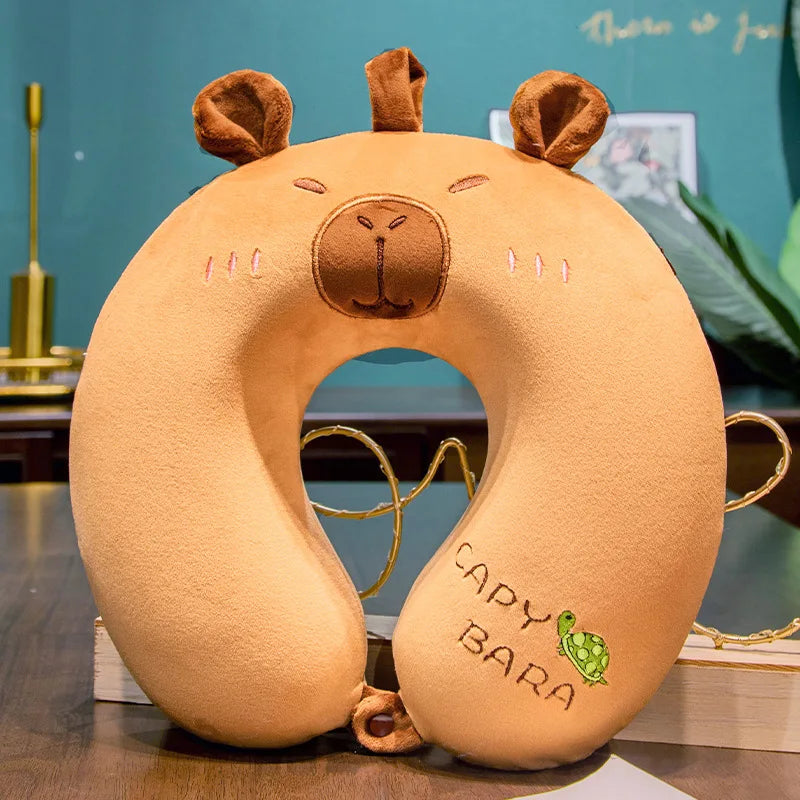 New Travel Neck Pillow U-Shape Neck Protection Head Rest Neck Pillow Nap Pillow Memory Cotton Soft Airplane Pillow