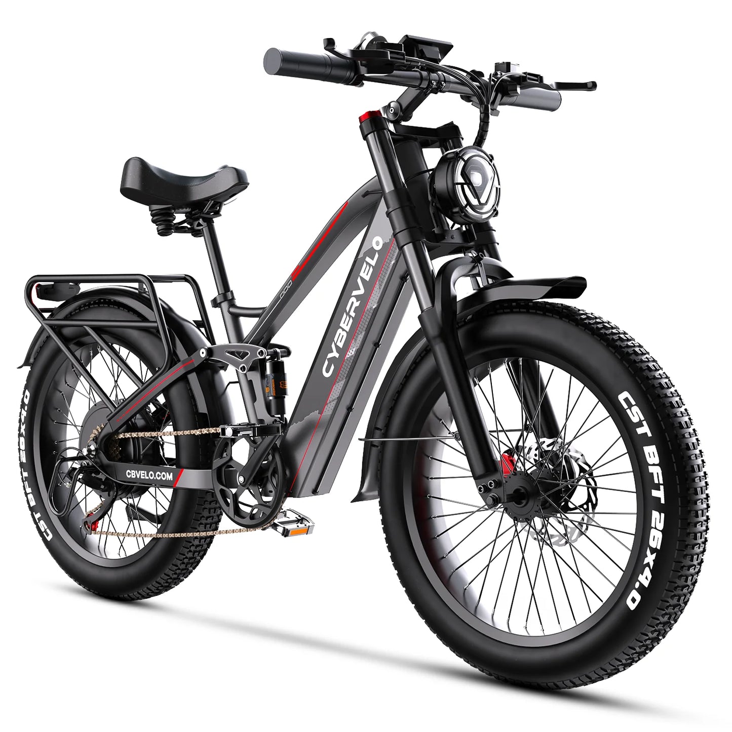Strong 26" ebike for Adult,5000W Peak,up 150 Miles 52V 40Ah Battery Ebike,26" x 4.0 Fat Tire Adult Electric Bicycles for adults