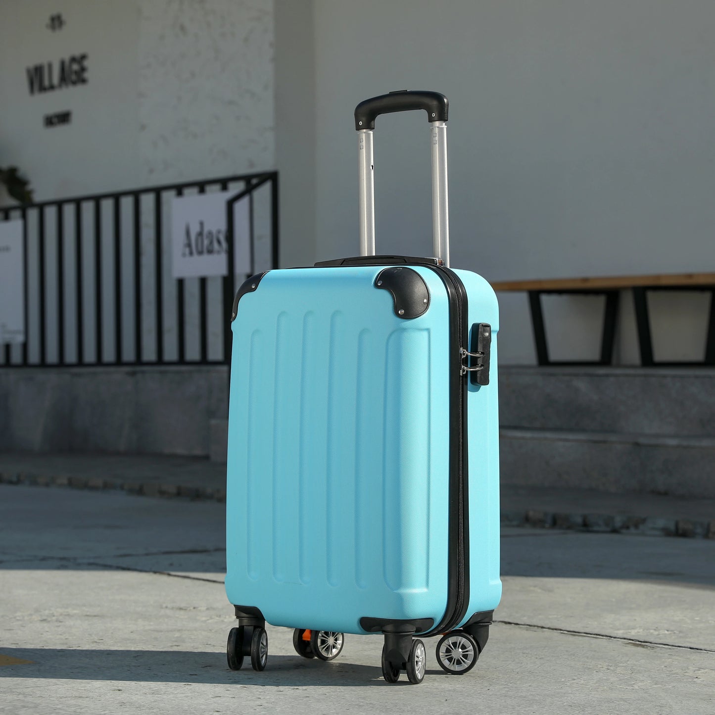 Dropshopping 20 inch Pc Luggage Abs Luggage Bag Travel Trolley Case 20 Inch Unisex Luxury Wheeled Suitcase
