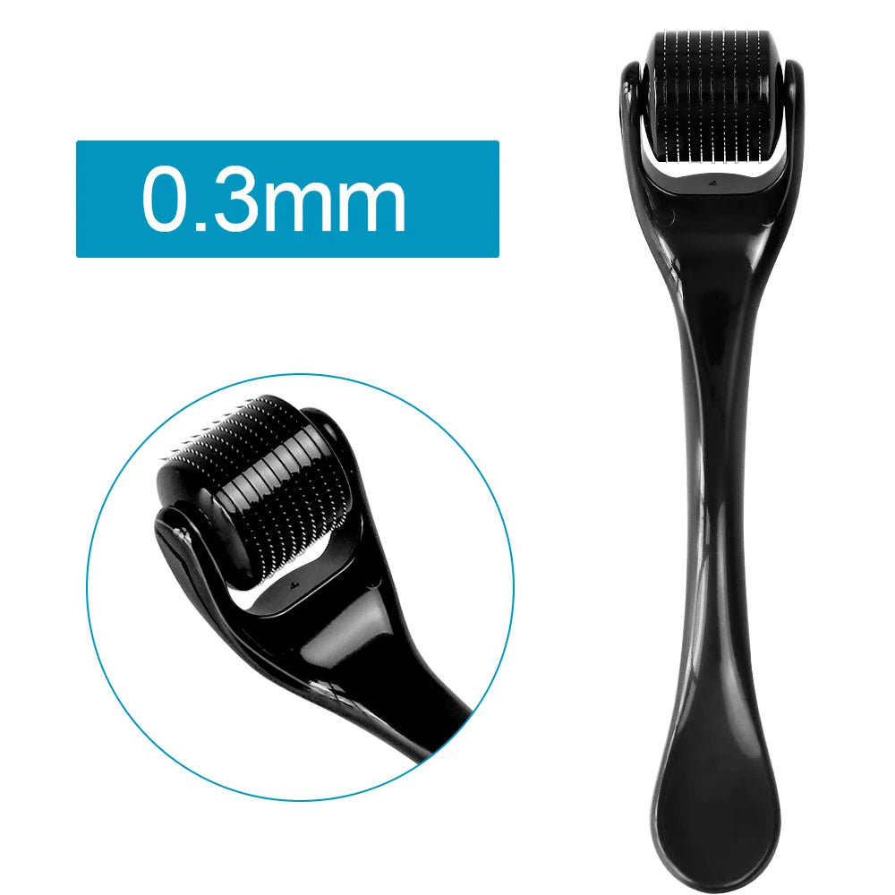 Professional 540 Needles for Facial Body Hair Growth Derma Roller for Skin Beard 0.2mm 0.25mm 0.3mm Needle Beauty Roller