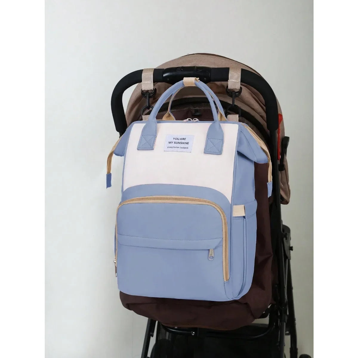 Fashion Diaper Bag Backpack Waterproof Mommy Bag, Large Capacity Diaper Bag  for Baby Boy Girl, with Insulated Pockets