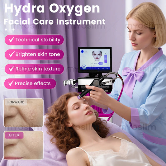 Hydra Oxygen Facial Machine Ultra Clear Deep Cleansing Skin Revitalizing Pore Minimizer Moisturizing Equipment AntiAging Beauty