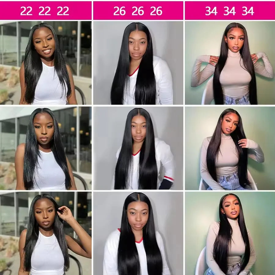 Straight Human Hair Bundles Brazilian Raw Hair Weave Bundles 30 40 Inch 100% Human Hair Bundles Straight Tissage Cheveux Humains