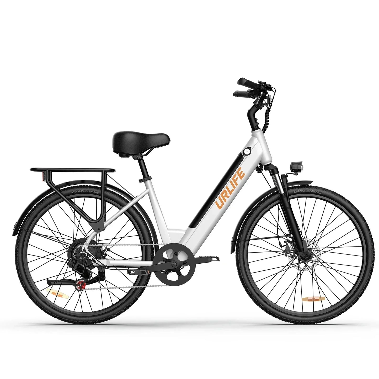 URLIFE E26 Adult EBike 250W 48V10.4AH Battery City Commuter Electric Bike 26 Inch Tires Electric Bicycle