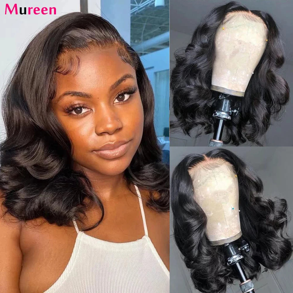 Mureen Hair Body Wave Wear And Go Glueless Bob Wig For Women Ready To Go Human Hair Wigs 5x5 Lace Closure Wig Human Hair