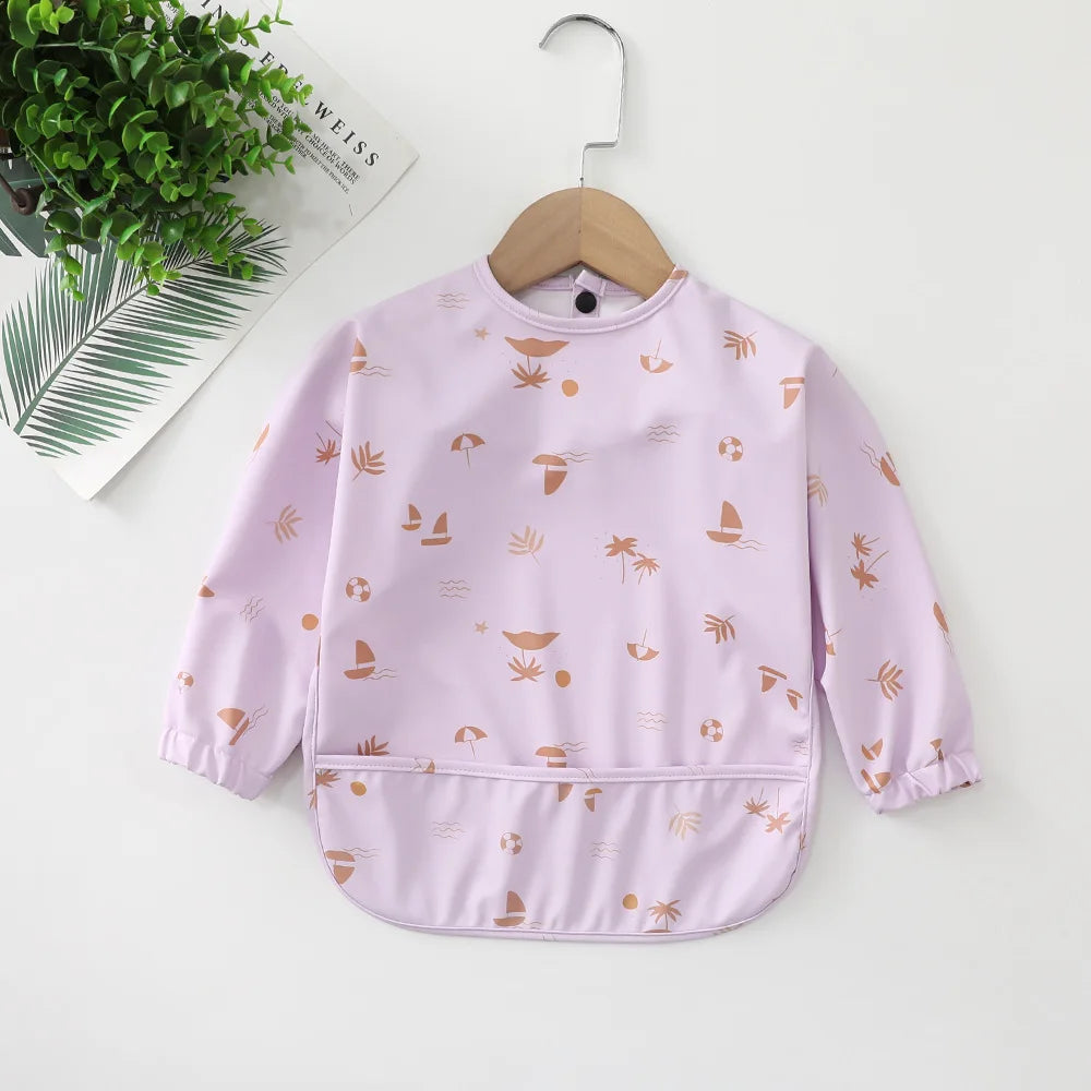 Children's Waterproof Anti-dress Bib Baby Eating Bib Super Soft Waterproof Baby Rice Pocket To Prevent Dirty Feeding