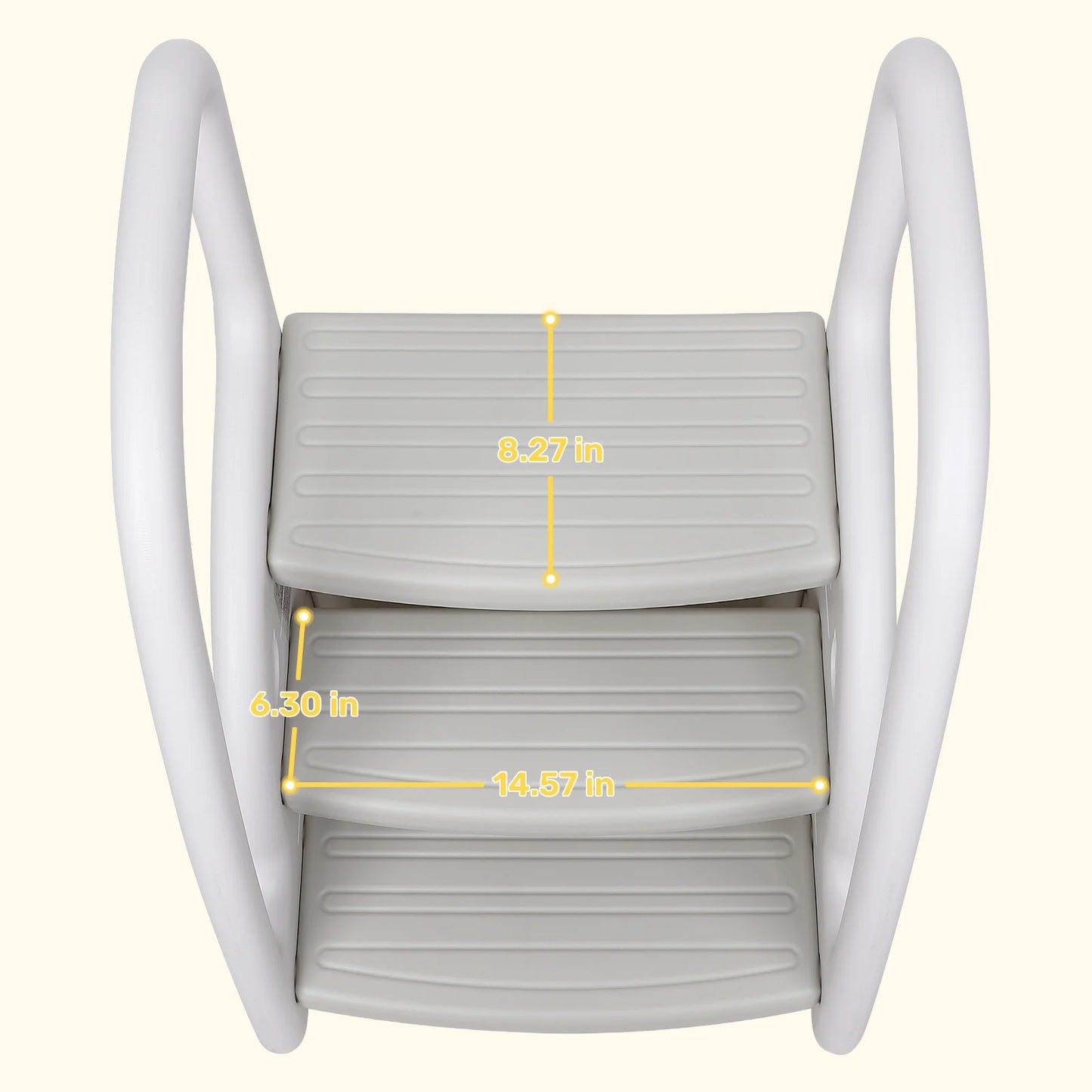 Toddler Step Stool, Kids Step Stool with Handles Sides, Plastic 3 Step Stool for Bathroom Sink,Kitchen Counter,Toilet Potty Trai