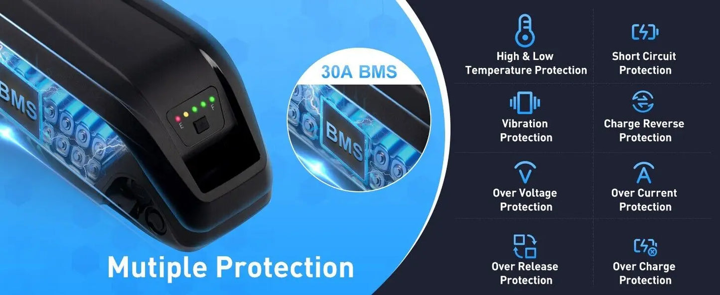 Hailong Electric Scooter Battery 36V 48V 15Ah-20Ah for 250W~1800W Motorcycle/bicycle Waterproof LithiumBattery + Charger