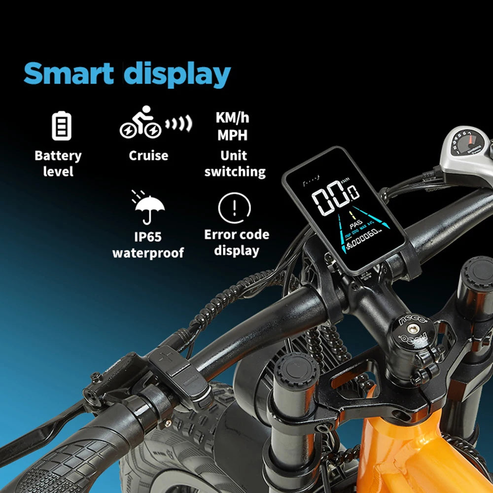 RANDRIDE YX80 2000W Dual Motor All-Terrain E-Bike 48V 20Ah Long Range Full Suspension Shimano 7-Speed Off-Road Electric Bike