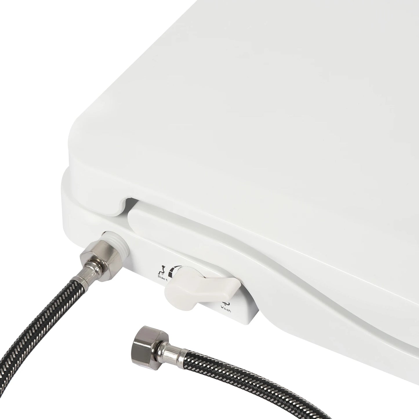 Dual Nozzle Eco-Friendly Non-Electric Toilet Seat,Water Pressure Front/Rear Wash,Hygienic,Save Toilet Paper,Sustainable Home Use