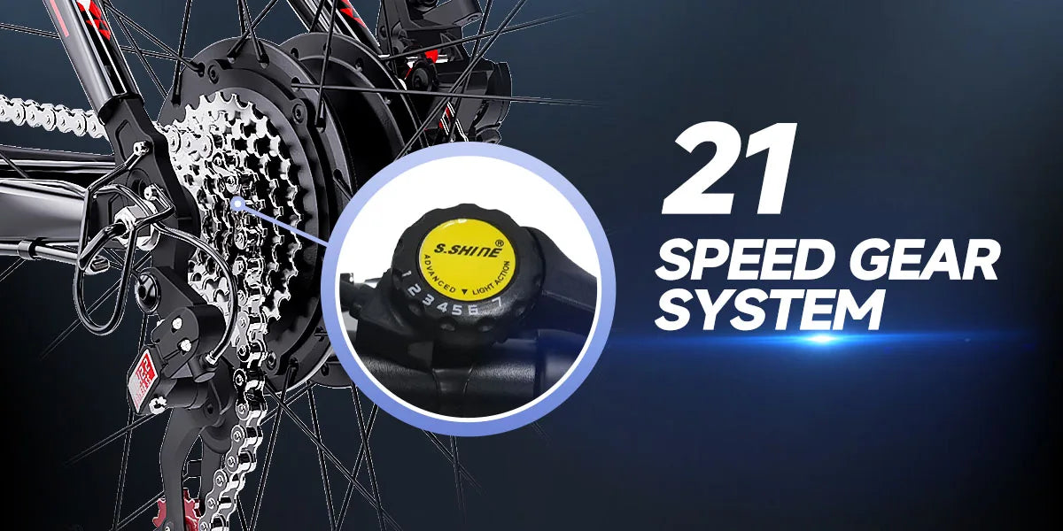 26" Electric Bike For Adults, Electric Mountain Bike With 1000w Peak Motor Electric Dirt Bike With Great Climbing Ability