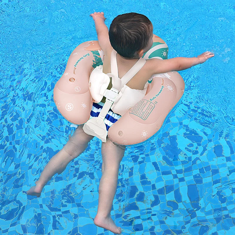 Baby Swimming Float With Canopy Inflatable Infant Ring Kids Pool Accessories Circle Bathing Summer Toys