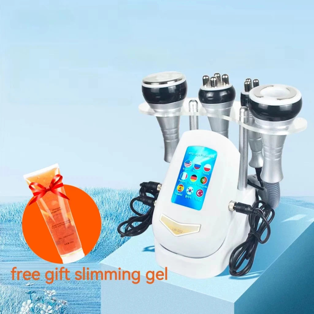 4 in 1 Vacuum Therapy Cavitation RF Radio Frequency Fat Remover Body Slimming Machine Ultrasonic Massage Shaping Instrument
